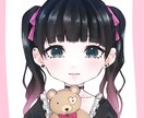 可愛いミニキャラアイコン描きます SNS等にピッタリ。加工、文字入れ自由！ イメージ1
