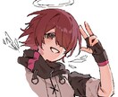 SNSのアイコン用イラストをお描きします バストアップ・単色背景・商用利用OK◎ イメージ2