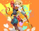 キャラクターイラストを描きます あなたの想像したオリジナルキャラクターを一枚絵で表現します イメージ1