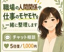 職場の人間関係や仕事のモヤモヤを一緒に整理します 話しながら整理する、働く人の壁打ち相手です イメージ1