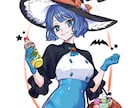 SNS用アイコン・一枚絵等の作成します SNS・Vtuber・配信向け 商用OK イメージ2