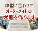 体型に合わせた犬服を製作します 愛犬のためだけのハンドメイド服フィッティングサービス イメージ1