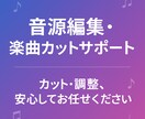 初回割あり！BGM編集します 曲が長すぎる、途中だけ使いたい…そんなお悩み、解決します！ イメージ1