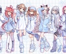 男女問わず！美麗イラスト・立ち絵お描きします 単体絵から集合絵まで。ヘッダーやサムネイルにもどうぞ。 イメージ7