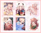 キラキラした可愛いイラストを描きます 配信用や表紙などにいかがでしょうか？似顔絵も歓迎です！ イメージ8