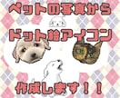 ペットの写真からドット絵アイコンを作成します 獣医師レーターが描く動物専門ピクセルアート イメージ1
