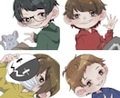 SNS等に！オリジナルアイコン描きます かわいいイラストをお求めの方におすすめ！ イメージ2