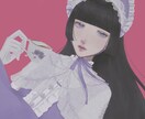 魅力的な艶っぽいイラスト、アイコンを制作します 耽美、かわいい、艶っぽいイラスト イメージ2
