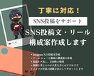 SNS投稿文・リール構成を丁寧にサポートします メルマガ作成の経験を活かしたSNS投稿サポート イメージ1