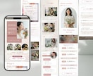 世界観と導線が整うCanvaLPを作成します SNSから申込みにつながる女性向け LPを丸っとお任せ◎ イメージ4