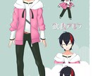 Vtuberモデル向けイラストを制作します ご自身でLive２Dモデルをしたい方向けお手頃コース！ イメージ4