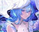 華やかな縦長バストアップイラストをお届けします 修正回数無制限！理想通りの絵を制作します！ イメージ1
