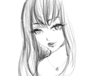 商用利用可！女性人物線画イラスト描きます インスタ・LINE・ブログなどに活用OK! イメージ1