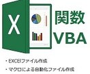 EXCELの自動化ファイルを作成します 簡単なことから難しいと思うエクセルマクロ付きのファイル作成！ イメージ1