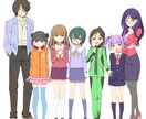 立ち絵制作いたします キャラクター全身立ち絵　表情差分付き イメージ3