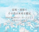 歴12年で数多の実績。その恋の未来を鑑定します 不確かな未来を確かな成就へ。 未来透視で恋の結末を読み解く。 イメージ1