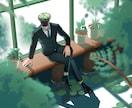 異形頭イラストの一枚絵を制作します 異形頭のどんなイラストでもご依頼ください！ イメージ3