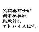 公認会計士が、同業他社との比較をいたします 同業他社との比較をすると、コスト削減すべき点が明らかに。 イメージ1