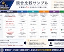 市場調査・競合分析レポートを分かりやすく作成します 市場規模・競合比較・価格調査・差別化まで一括対応 イメージ5