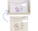 子どもの絵を形に♡アートパネルにします インテリアに馴染むデザインです♡プレゼントにもお勧め イメージ8