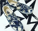 世界にひとつの一点物アートスニーカーを制作します 画家MICROUが、お好きな色で本格ペイントスニーカーを制作 イメージ7
