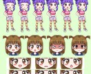 口パクできる立ち絵を制作します 動画やゲームなどに使える立ち絵をオーダーメイドします！ イメージ2