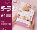 忙しいあなたの代わりに❋女性に伝わるチラシ作ります ★ 美容やエステなど、ソフトで上品なイメージを訴求します ★ イメージ1