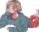 雰囲気あるおしゃれな女の子描きます SNS用アイコンやブログの挿絵などに…！ イメージ5
