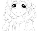 コピックでふんわり可愛い女の子を描きます 手描きの温かさを大切に仕上げるアナログ作品です イメージ6