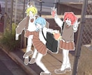 ゆるくてかわいいイラスト描きます シンプルめな線と塗りでワンポイントにも◎ イメージ2