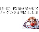 FX商材屋が使うトリックのタネ明かしします 【注意】粗悪なFX商材に無駄金を使わないための”知識武装” イメージ3