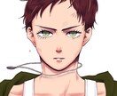 SNS用アイコン・ヘッダーお描きします かっこいい・泣き顔のイラストが欲しい方に！ イメージ10