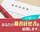あなたの職務経歴書を添削します オリジナルで的確なインパクトを与える職務経歴書を作りましょう イメージ1