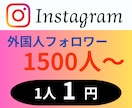 Instagram外国人フォロワー増やします ★『1人1円』外国人フォロワー1500人増加します★ イメージ1
