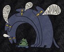 絵本のような幻想的な世界観のイラストをお届けします 人物も動物もデフォルメもOK。どんなテイストでも対応可能！ イメージ3