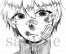 モノクロでアイコンやイラスト制作します あなたのSNSアカウントをアイコンから彩ります！ イメージ1