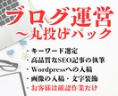 プロがブログ運営のサポート（丸投げOK）をします キーワード選定・記事執筆・入稿（画像・文字装飾）・修正対応 イメージ1