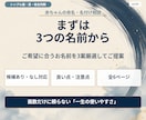 モニター版｜赤ちゃんの名前を真・姓名判断します 必要項目に絞った低価格の命名入門プランをモニター価格で イメージ2