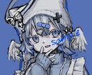 ちょっと暗めの病みかわアイコン描きます ダークでカワイイ世界観をあなたに イメージ2
