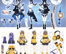 Vtuber、配信者向けキャラデザ制作します Vtuber、IRIAMなどキャラデザイラストを制作！ イメージ8