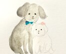 やさしいタッチのオーダー水彩絵を描きます 動物やお好きなモチーフ、世界に一枚のイラストを描きます。 イメージ6