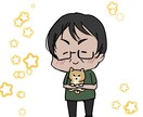 似顔絵でデフォルメキャラを描きます 2頭身で似顔絵をポップにお描きします！ イメージ3