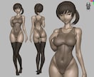 あなたのキャラクターを立体化します 美少女・筋肉表現からリアル人物まで、データ・現物に対応 イメージ2
