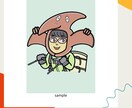 着ぐるみ恐竜+似顔絵お描きします 恐竜好きを喜ばせるかわいい似顔絵を描きます! イメージ8