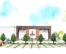 イメージスケッチを制作致します 手描きで建築、インテリア、イベントパースを描きます。 イメージ6