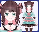 高稼働モデリングVtuberに！✨全行程対応します VTuber/Live2d/モデリング/立ち絵/パーツ分け！ イメージ4