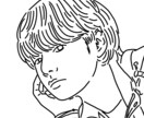 大好評！おしゃれ人物アイコンを描きます アイコン以外にも名刺などにも使える！お洒落な線画を描きます。 イメージ4