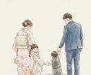 写真を元にイラストを描きます お子様、ファミリー、ウェディングなど、全てに対応しています。 イメージ7