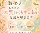 数秘であなたの《本質》や《人生の流れ》読み解きます 言葉にならない悩みを数秘でやさしく整理します。 イメージ1