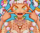 SNSで活躍するイラストやアイコンを制作します ぱっと目を引く印象に残る人物イラストを制作します イメージ3